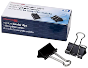 BINDER CLIPS, MEDIUM, OFFICEMATE, 1-1/4"W, BLACK, 12/CT THUMBNAIL